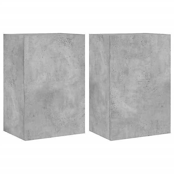 vidaXL TV-Schrank TV-Wandschränke 2 Stk. Betongrau 40,5x30x60 cm Holzwerkst günstig online kaufen