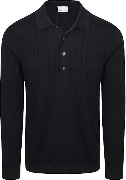 Profuomo Longsleeve Poloshirt Dropneedle Navy - Größe XXL günstig online kaufen