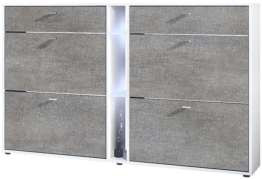 Vladon Schuhschrank Today (Schuhkipper für 24 Paar Schuhe mit 4 Klappen, 2 günstig online kaufen