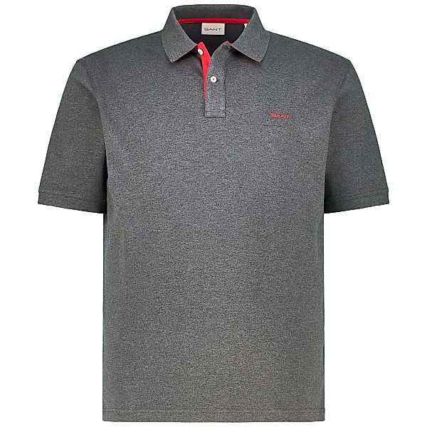 Gant Poloshirt mit Stretch Farbe anthrazit Größe: 5XL günstig online kaufen