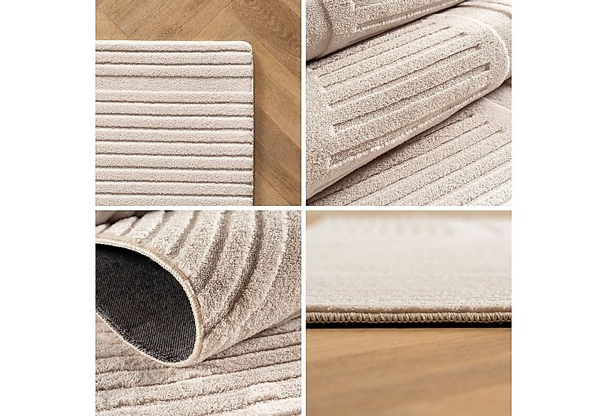 SIMPEX24 Designteppich Unicolor - Einfarbig, Rechteckig, Höhe: 12 mm, Kurzf günstig online kaufen