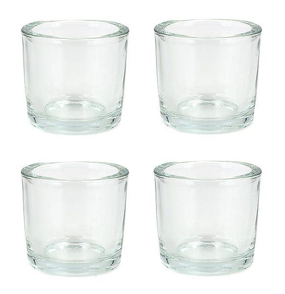 Creativery Teelichthalter, Teelichthalter Glas 6,5x6cm klar günstig online kaufen