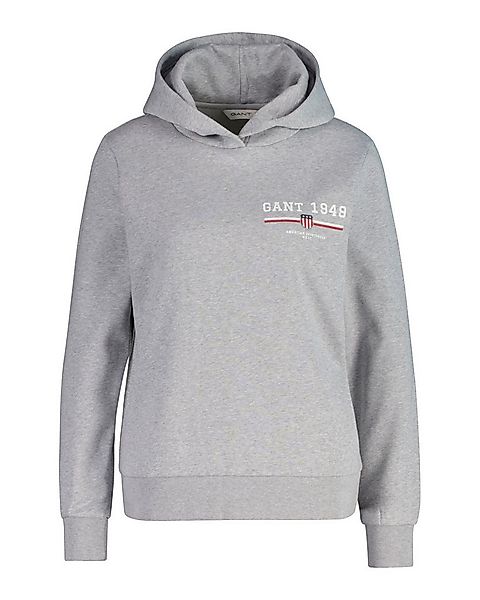 Gant Hoodie REG GRAPHIC HOODIE gerippte Abschlüsse, Kapuze ohne Kordel günstig online kaufen