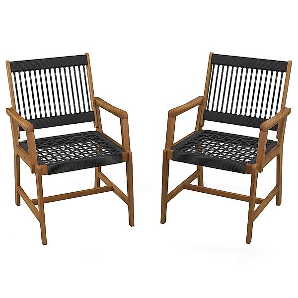 KOMFOTTEU Gartenstuhl Bistrostuhl (2er Set), aus günstig online kaufen