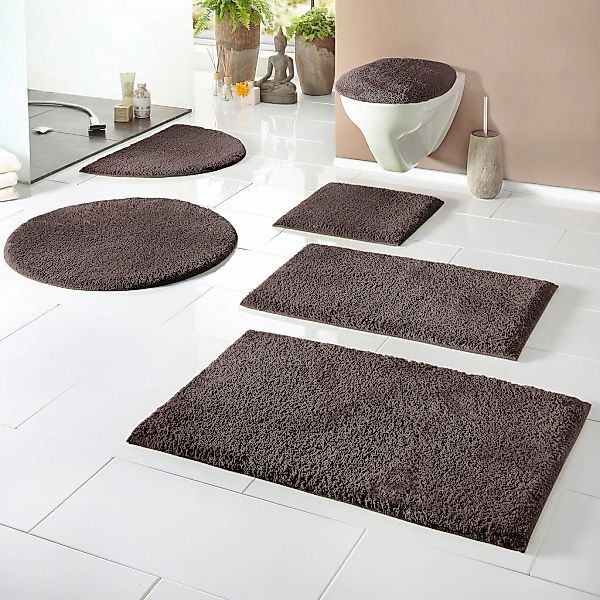 my home Badematte "Maren, Badvorleger, Badezimmer Teppich" Höhe 15 mm rutsc günstig online kaufen