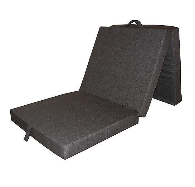 Klappmatratze, Anthrazit, 190 x 70 cm, VitaliSpa®, 10 cm hoch günstig online kaufen