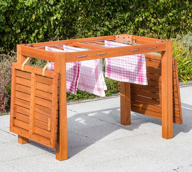 Merxx Gartentisch Rechteckig Braun 100 cm x 60 cm günstig online kaufen