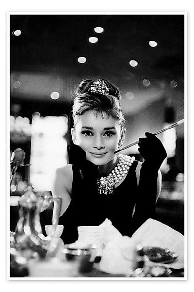 Posterlounge Wandbild Audrey Hepburn in Breakfast at Tiffany's, Celebrity C günstig online kaufen