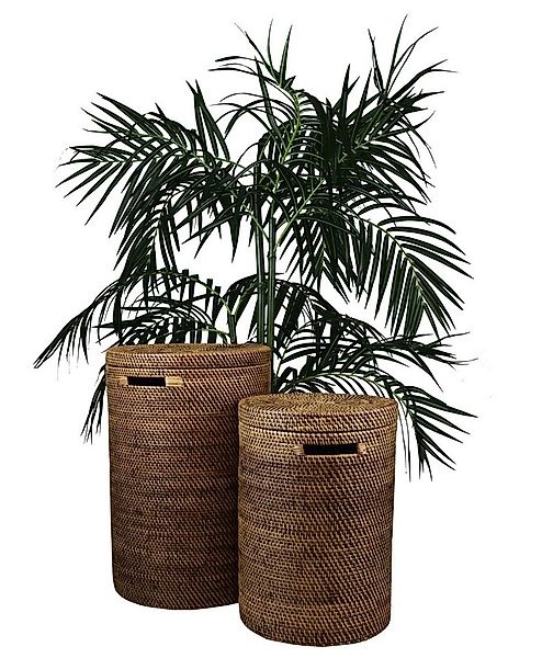 SIMANDRA Wäschekorb Wäschebox aus Rattan, in 2 Größen erhältlich günstig online kaufen