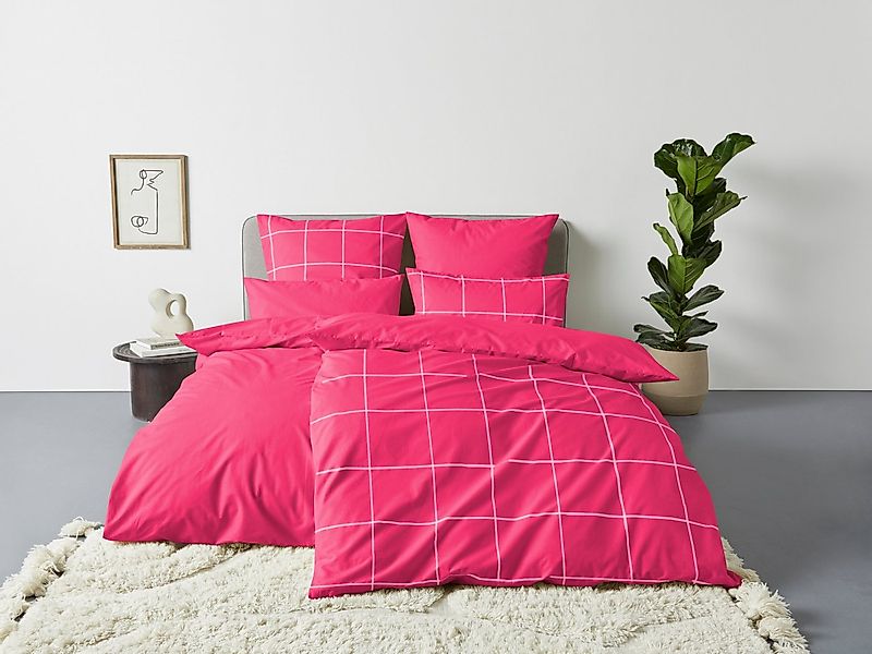 OTTO home Bettwäsche Nature, Renforcé, 2 teilig, Bettwäsche in unregelmäßig günstig online kaufen