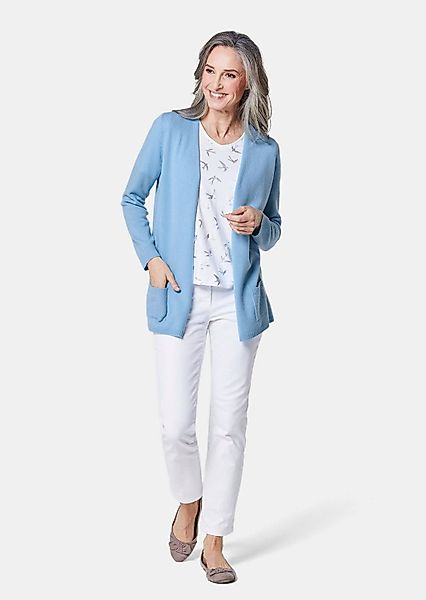 GOLDNER Strickjacke Langarm Feinstrick-Cardigan Damen Strickjacke günstig online kaufen