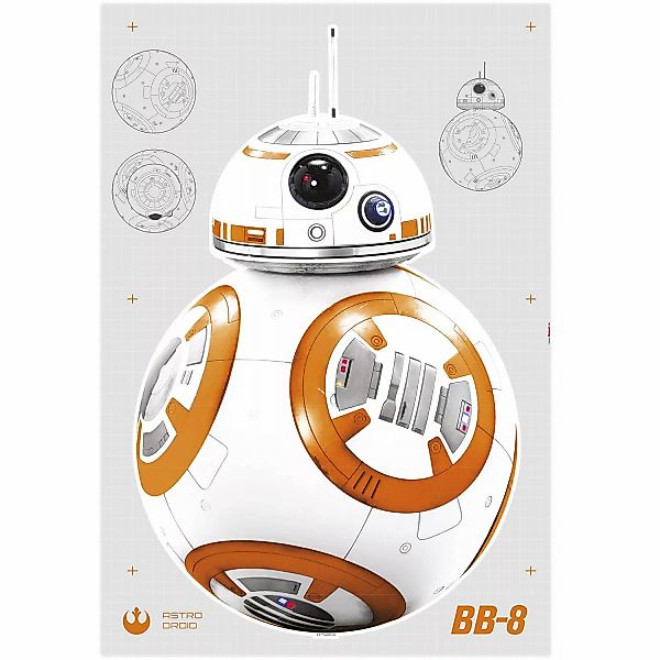 Komar Deko-Sticker Star Wars BB-8 Droid 100 cm x 70 cm günstig online kaufen