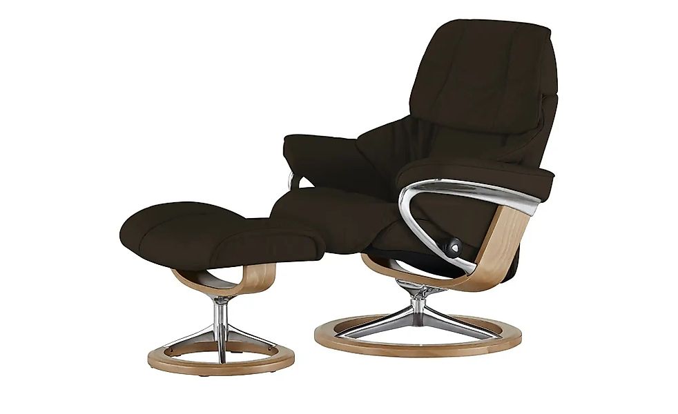 Stressless Relaxsessel mit Hocker  Reno L ¦ braun ¦ Maße (cm): B: 92 H: 110 günstig online kaufen