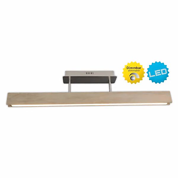 näve LED Deckenleuchte »Straight« LED-Modul 1 Stk. Warmweiß dimmbar mit Wan günstig online kaufen