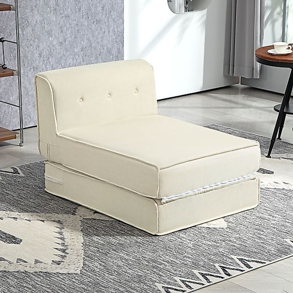 HOMCOM Bodensofa 2-in-1 Klappbar Schlafsofa mit Kordoptik, Gepolstert Sofab günstig online kaufen