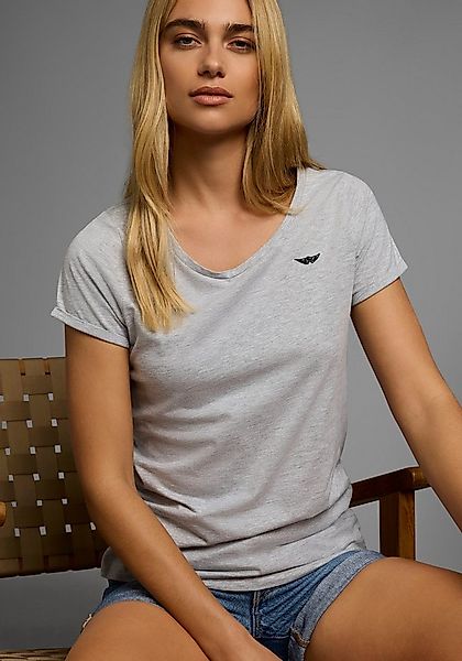 Arizona T-Shirt Kurzarm, figurbetont, Basic-Stil, aus Baumwollmischung günstig online kaufen