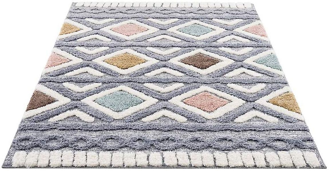 Carpet City Hochflor-Teppich »Focus 3382«, rechteckig, 20 mm Höhe, Boho-Tep günstig online kaufen