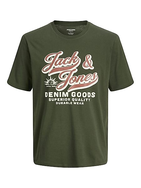 Jack & Jones Herren Rundhals T-Shirt JJELOGO TEE SS O-NECK 2 COL - Regular günstig online kaufen