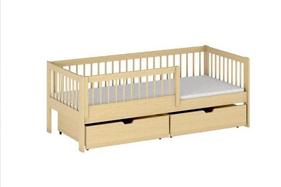 thematys Kinderbett Jugendbett mit zwei Schubladen Rausfallschutz und Rolll günstig online kaufen