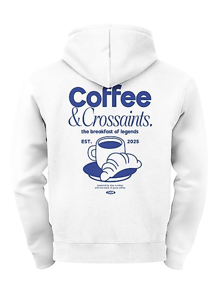 Neverless Hoodie Herren Hoodie Backprint Coffee günstig online kaufen