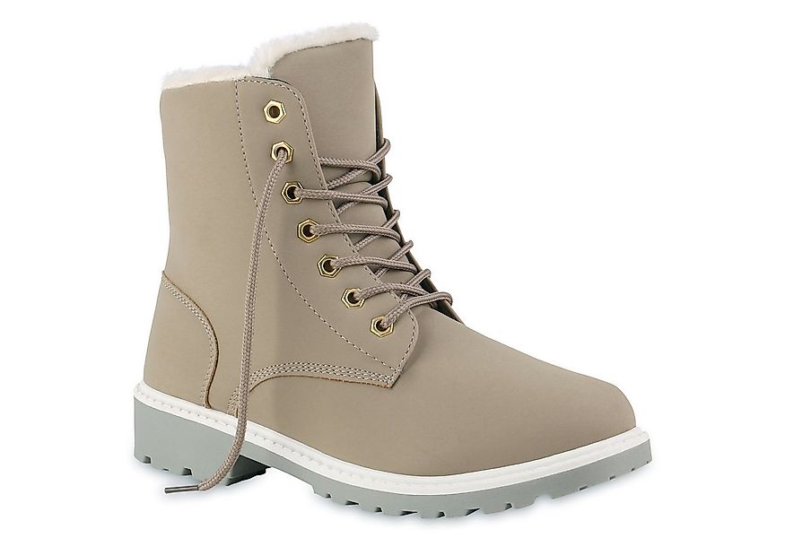 VAN HILL 812923 Stiefelette Warm Gefütterte Worker Boots Damen Outdoor Stie günstig online kaufen