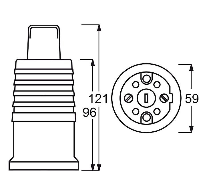 Busch-Jaeger Perilex-Kupplung 16A ws 2364 KUW - 2CKA002595A0023 günstig online kaufen