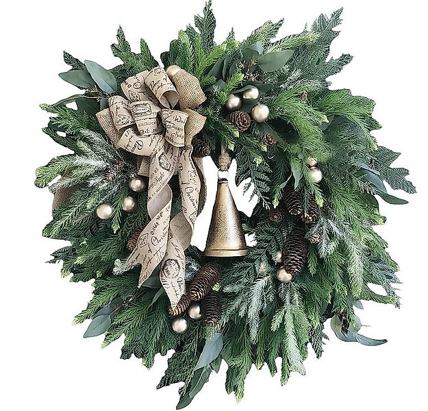 CLTYQ Dekokranz 45-60cm Weihnachtskranz,künstliche Haustürdekoration,mit Gl günstig online kaufen