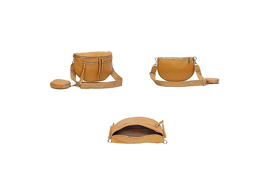 ITALYSHOP24 Bauchtasche Damen Brusttasche Crossover Umhängetasche CrossBody günstig online kaufen