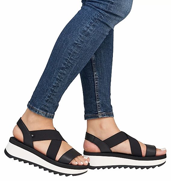 RIEKER Sport Plateausandale, Riemchensandalette, Sommerschuh, Schlupfschuh günstig online kaufen