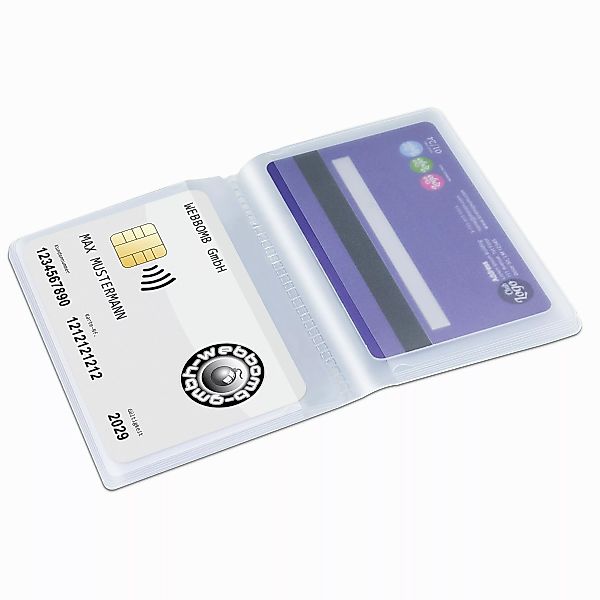 WEBBOMB Etui für 10 Kreditkarten Ausweise günstig online kaufen