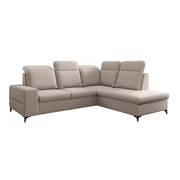 NEXT COLLECTION Ecksofa LORENA L, Bettzeugkasten, Metallfüße, HR-Schaum auf günstig online kaufen