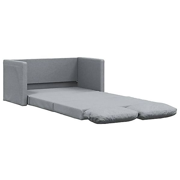 vidaXL Sofa Bodensofa mit Schlaffunktion Hellgrau 112x174x55 cm Stoff günstig online kaufen