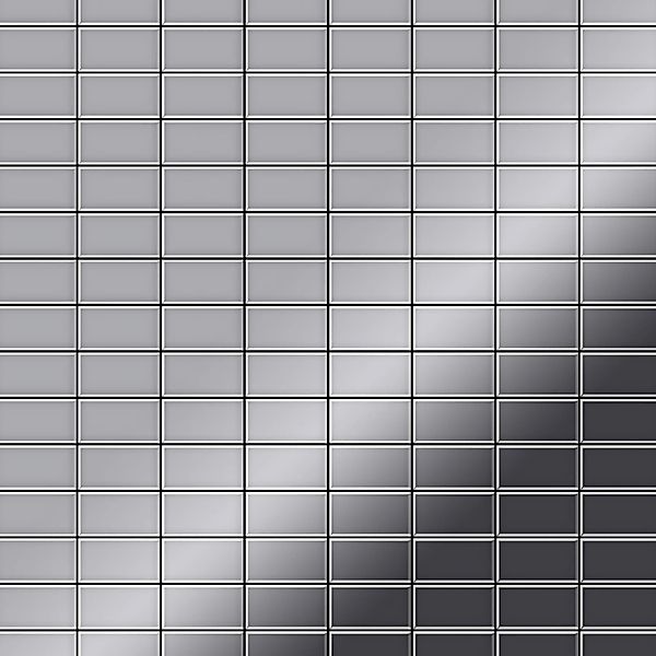 ALLOY Mosaik Fliese Massiv Metall Edelstahl Hochglanz Grau 1,6mm Bauhaus-s- günstig online kaufen