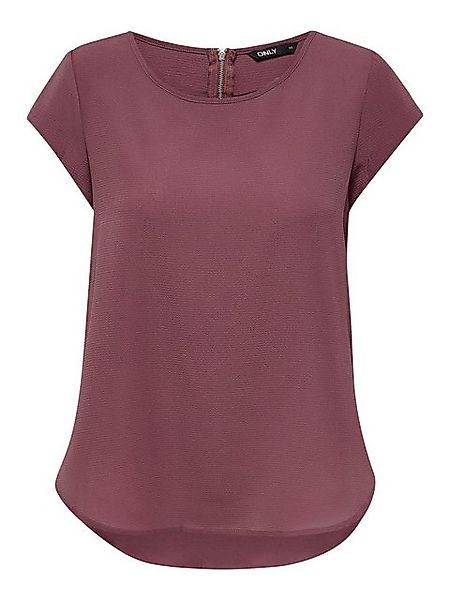 ONLY Blusenshirt Einfarbige Kurzarm Oberteil ONLVIC (1-tlg) ONLVIC S/S SOLI günstig online kaufen