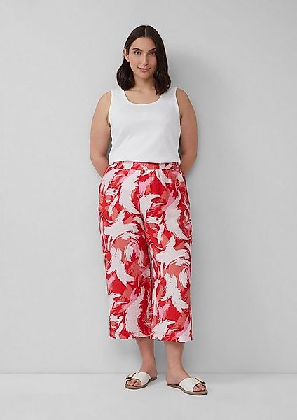 s.Oliver Culotte Hose Strukturierte Culotte aus Viskosemix günstig online kaufen