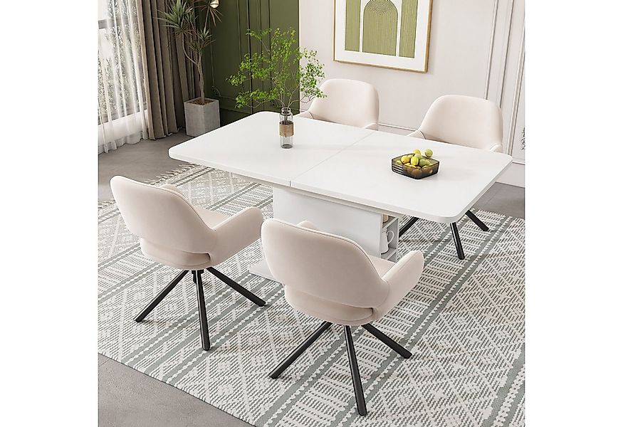 Flieks Esszimmerstuhl (360° drehbar, Set, 4 St), 4er Set Polsterstühle Dreh günstig online kaufen