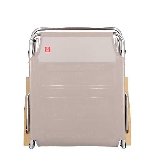 Dreibeinliege Fiam Amigo 40+ mit Armlehne,  taupe günstig online kaufen