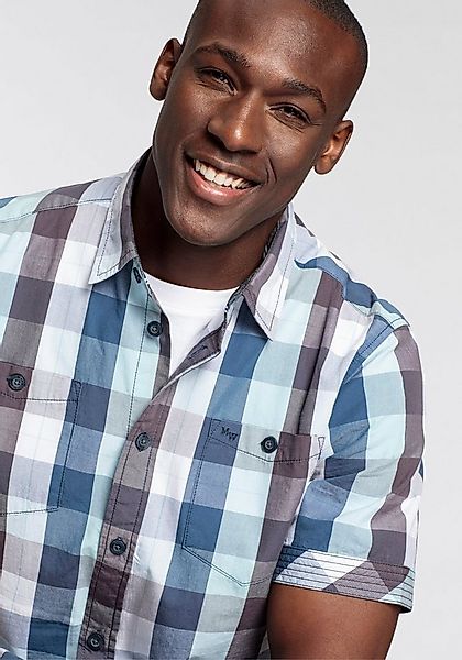 Man's World Kurzarmhemd im Karomuster günstig online kaufen