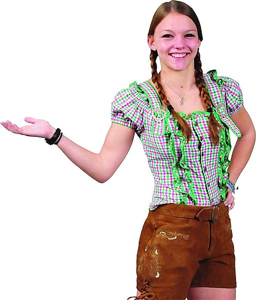 Fuente Leather Wears Trachtenhose Lederhose für Damen, Kniebund, Wildbock, günstig online kaufen