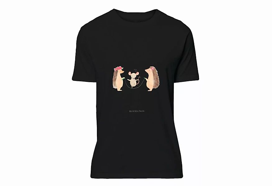 Mr. & Mrs. Panda T-Shirt Igel Seilhüpfen - Schwarz - Geschenk, Maus, Seilsp günstig online kaufen