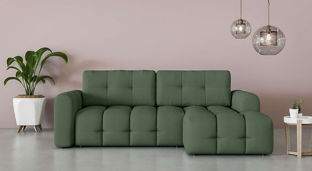 INOSIGN Ecksofa »Manilla, wahlweise mit Bettfunktion, B/T/H 265/170/91 cm« günstig online kaufen