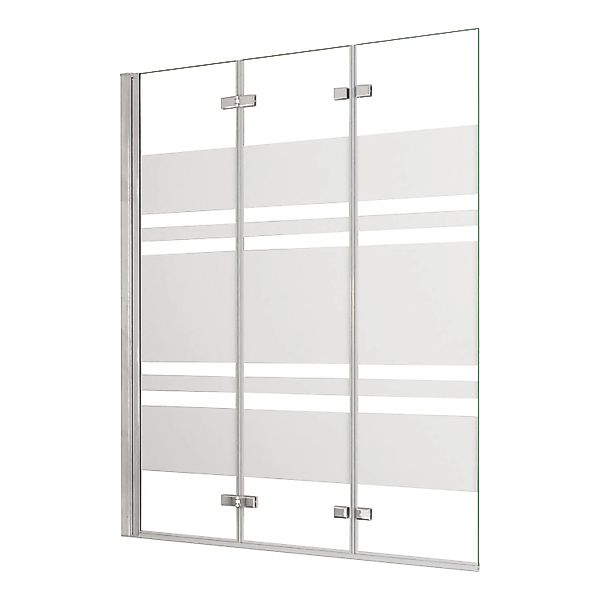 AICA 140x140cm Faltwand 3 teilig Badewanneaufsatz Duschwand Badwannenfaltwä günstig online kaufen