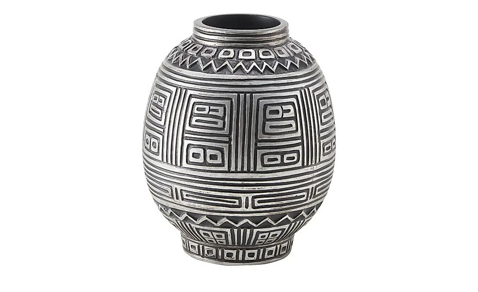 HOME STORY Deko Vase   ¦ schwarz ¦ Polyresin (Kunstharz) ¦ Maße (cm): H: 25 günstig online kaufen