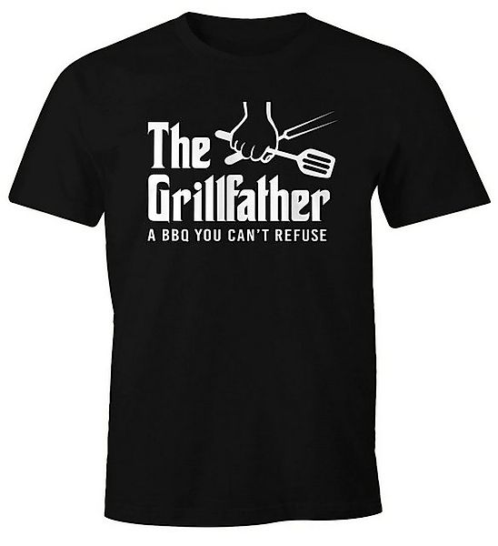 MoonWorks Print-Shirt Herren T-Shirt The Grillfather günstig online kaufen