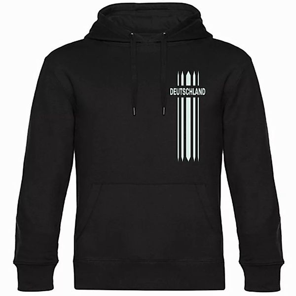 multifanshop Kapuzensweatshirt Deutschland - Streifen - Hoodie günstig online kaufen