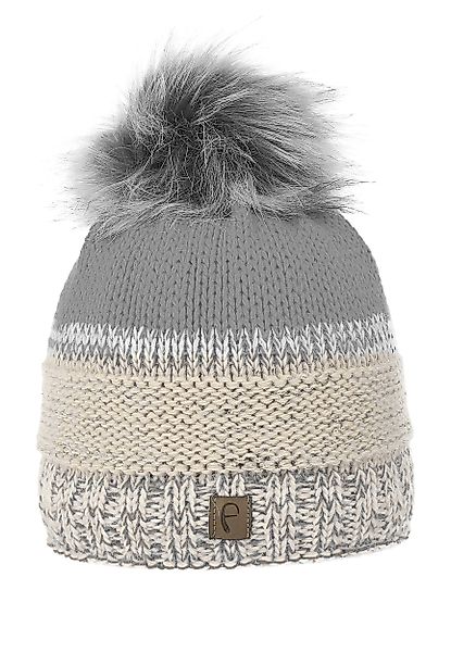 Faera Strickmütze Warme Strickmütze mit Bommel günstig online kaufen