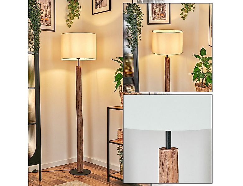 hofstein Stehlampe Stehlampe aus Metall/Eukalyptusholz im modernen Boho-Des günstig online kaufen