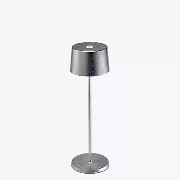 Zafferano Olivia Akkuleuchte LED, silber - 35 cm , Lagerverkauf, Neuware günstig online kaufen