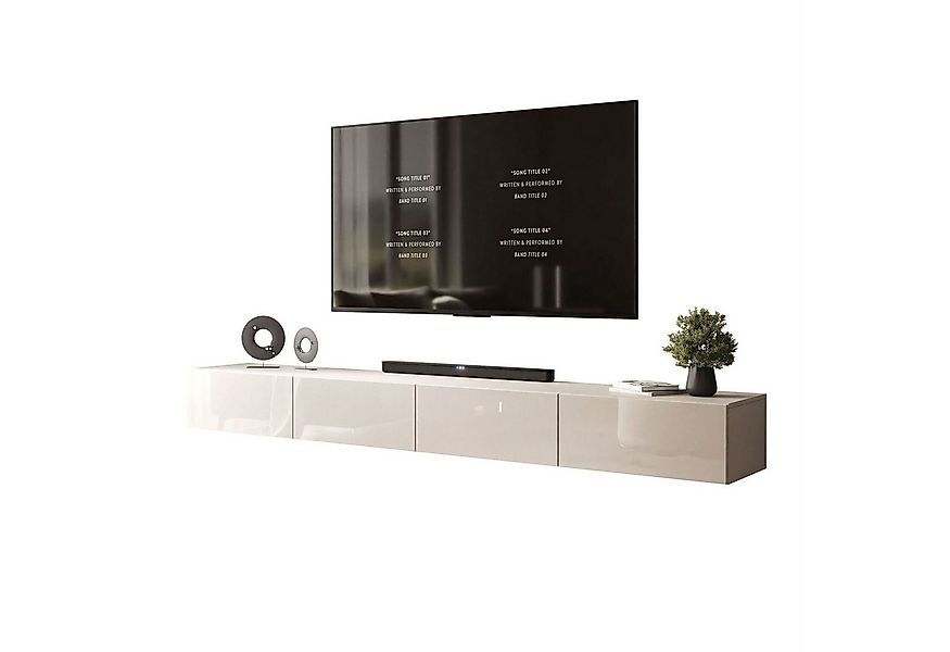 Lookway TV-Schrank CARMEN 250 cm Elegant Hängender TV Lowboard aus Hochglan günstig online kaufen