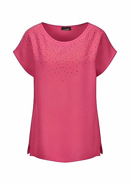 GOLDNER Schlupfbluse "Kurzgröße Bluse mit Glitzersteinen" Dekosteine günstig online kaufen